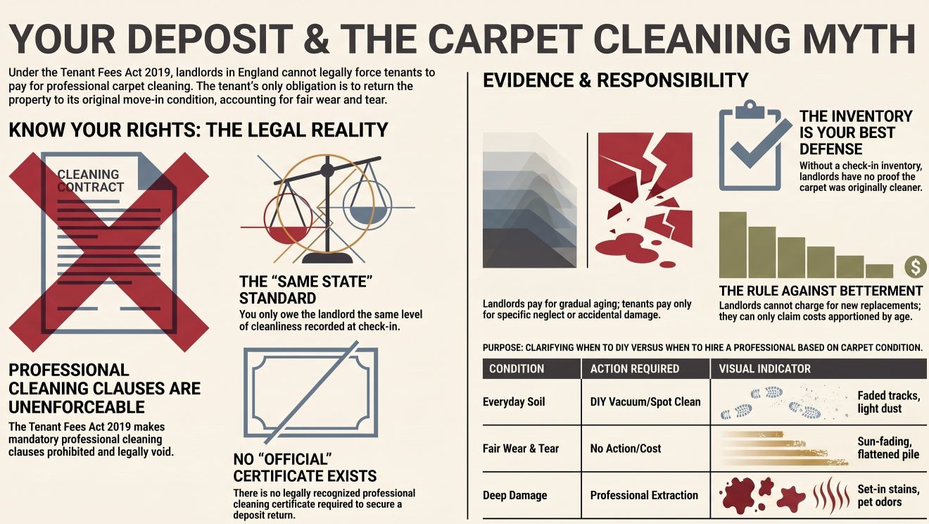 Is Professional Carpet Cleaning Required to Get Your Security Deposit Back